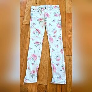 Free People Women's Floral Jeans Size 24